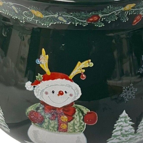 Bath and Body works snowman mug large green Christmas - Picture 2 of 6
